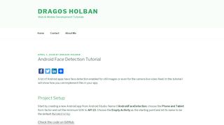 
                            10. Android Face Detection Tutorial - Dragos Holban
