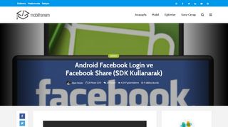 
                            11. Android Facebook Login ve Facebook Share - Mobilhanem
