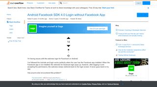 
                            11. Android Facebook SDK 4.0 Login without Facebook App - Stack Overflow