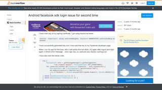
                            4. Android facebook sdk login issue for second time - Stack Overflow