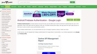 
                            13. Android Firebase Authentication - Google Login - javatpoint