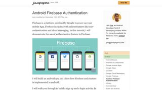 
                            11. Android Firebase Authentication - Javapapers