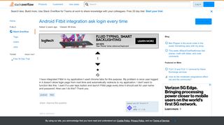 
                            9. Android Fitbit integration ask login every time - Stack Overflow