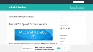 
                            9. Android Giriş Ekranı Yapımı – Mücahit Kambur