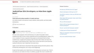 
                            5. Android has XDA Developers, so what does Apple have? - Quora