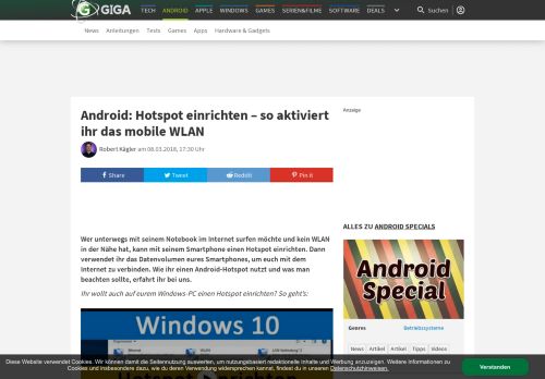 
                            7. Android: Hotspot einrichten – so aktiviert ihr das mobile WLAN – GIGA