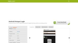 
                            10. Android Hotspot Login (APK) - Free Download - FilePlanet