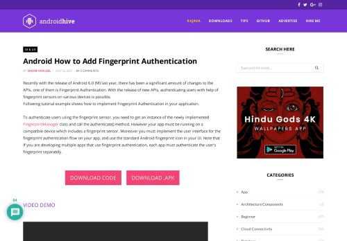 
                            11. Android How to Add Fingerprint Authentication - AndroidHive