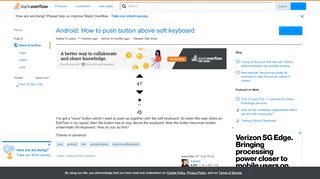 
                            1. Android: How to push button above soft keyboard - Stack Overflow