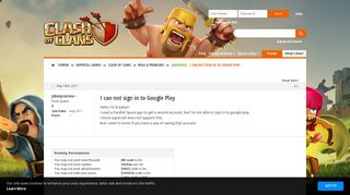 
                            3. Android I can not sign in to Google Play - Supercell Community Forums