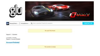 
                            1. Android - I have lost the racer I want to play. How do I ... - Glu Mobile