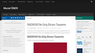 
                            6. ANDROID İle Giriş Ekranı Tasarımı - Murat ÖNER