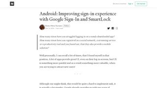 
                            5. Android: Improving sign-in experience with Google Sign-In and ...