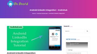 
                            7. Android LinkedIn Integration - AndrohubAndrohub