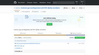 
                            6. Android Login and Registration with PHP, MySQL and SQLite - GitHub
