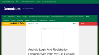 
                            8. Android Login And Registration With PHP MySQL Session ...