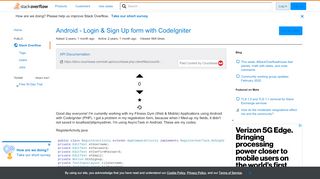 
                            7. Android - Login & Sign Up form with CodeIgniter - Stack Overflow