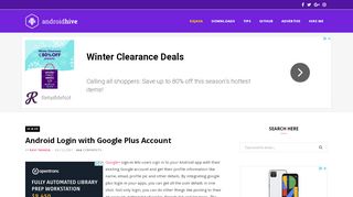 
                            13. Android Login with Google Plus Account - AndroidHive