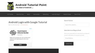 
                            10. Android Login with Google Tutorial