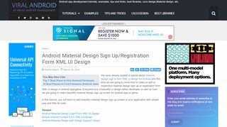 
                            10. Android Material Design Sign Up/Registration Form XML UI Design ...