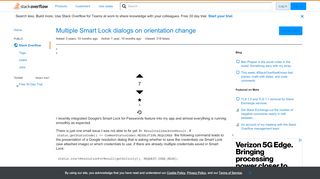 
                            3. android - Multiple Smart Lock dialogs on orientation change - Stack ...