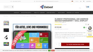 
                            3. Android Navigationsgeräte - Elebest-Germany