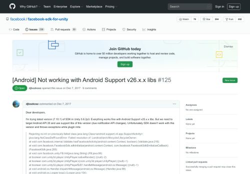 
                            11. [Android] Not working with Android Support v26.x.x libs · Issue #125 ...