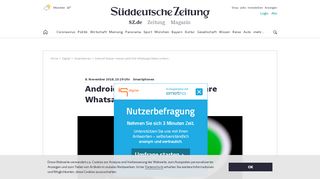 
                            1. Android-Nutzer müssen jetzt ihre Whatsapp-Daten sichern - Digital ...