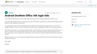 
                            6. Android OneNote Office 365 login fails - Microsoft Community