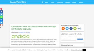 
                            9. Android Oreo: Neue WLAN-Option erleichtert den Login in Öffentliche ...