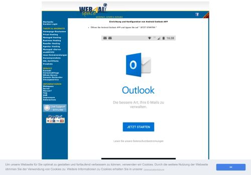 
                            6. Android Outlook - Webspace4All