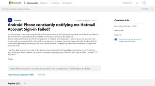 
                            1. Android Phone constantly notifying me Hotmail Account Sign-in ...
