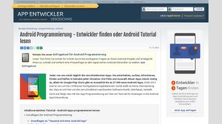 
                            10. Android Programmierung - App Entwickler Verzeichnis