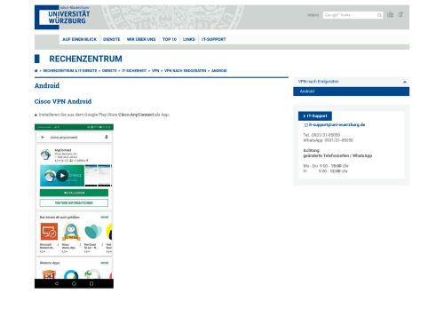 
                            10. Android - Rechenzentrum - Universität Würzburg