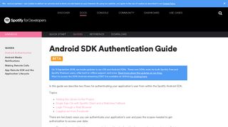 
                            3. Android SDK Authentication Guide | Spotify for Developers