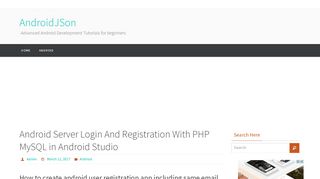 
                            9. Android Server Login And Registration With PHP MySQL in Android ...