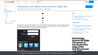 
                            12. Android sign in with different accounts (Gmail, Twitter, etc ...