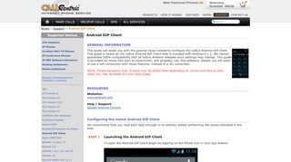 
                            9. Android SIP Client Configuration and Review - Callcentric