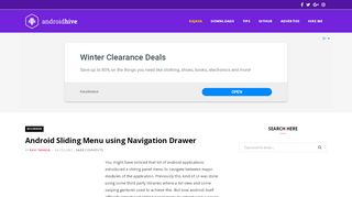 
                            12. Android Sliding Menu using Navigation Drawer - AndroidHive
