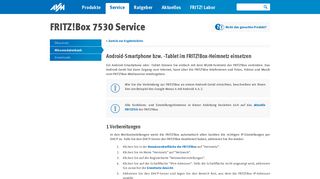 
                            2. Android-Smartphone bzw. -Tablet im FRITZ!Box-Heimnetz einsetzen ...