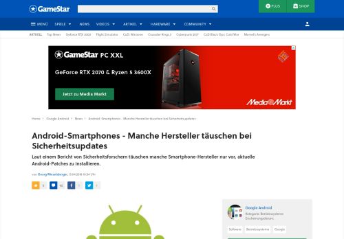 
                            6. Android-Smartphones - Manche Hersteller täuschen bei ... - GameStar