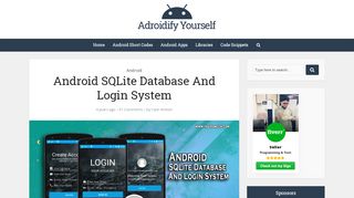 
                            12. Android SQLite Database And Login System - Yasir Ameen