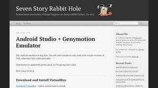 
                            5. Android Studio + Genymotion Emulator - Seven Story ...