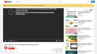 
                            3. Android Studio : How to Change App's Starting Activity - YouTube