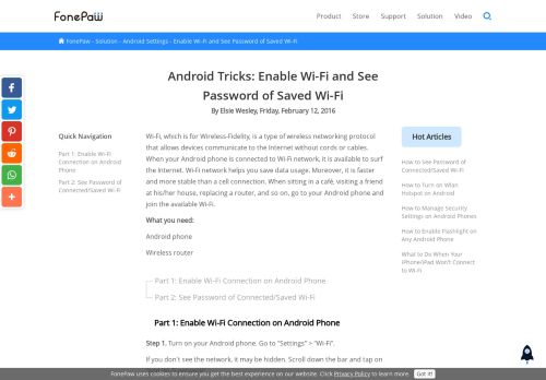 
                            9. Android Tricks: Enable Wi-Fi and See Password of Saved Wi-Fi