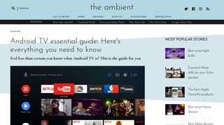 
                            11. Android TV essential guide: Here's everything you need to know