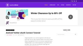 
                            10. Android Twitter oAuth Connect Tutorial - AndroidHive