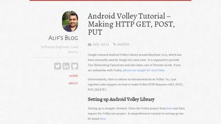 
                            6. Android Volley Tutorial – Making HTTP GET, POST, PUT | Alif's Blog