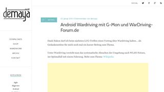 
                            3. Android Wardriving mit G-Mon und WarDriving-Forum.de - demaya.de