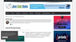 
                            9. Android Web App Example | Examples Java Code Geeks - 2019